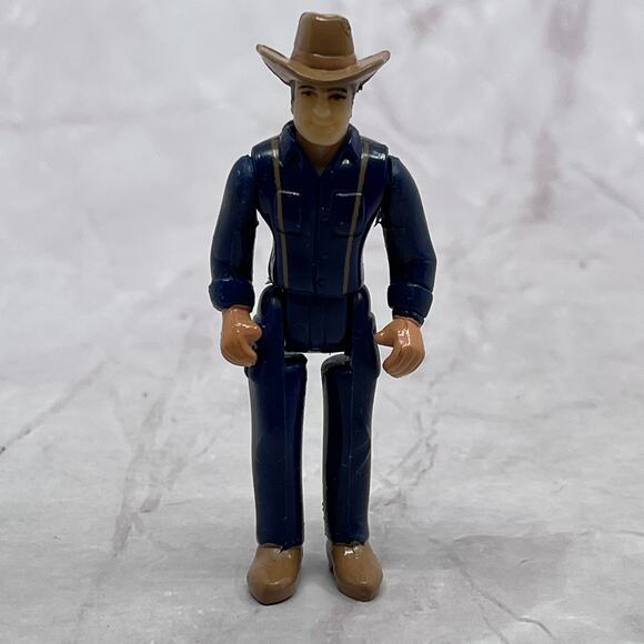 None and/or Unknown Other - Vintage 1990 Buddy L Rancher Cowboy Blue Figurine BuddyL SE2